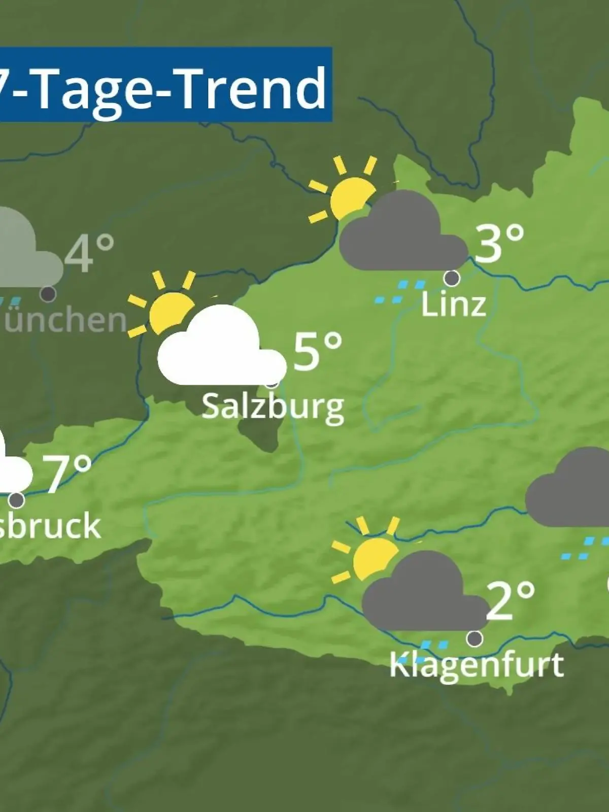 Bild zu: "Österreich: Wie wird das Wetter?"