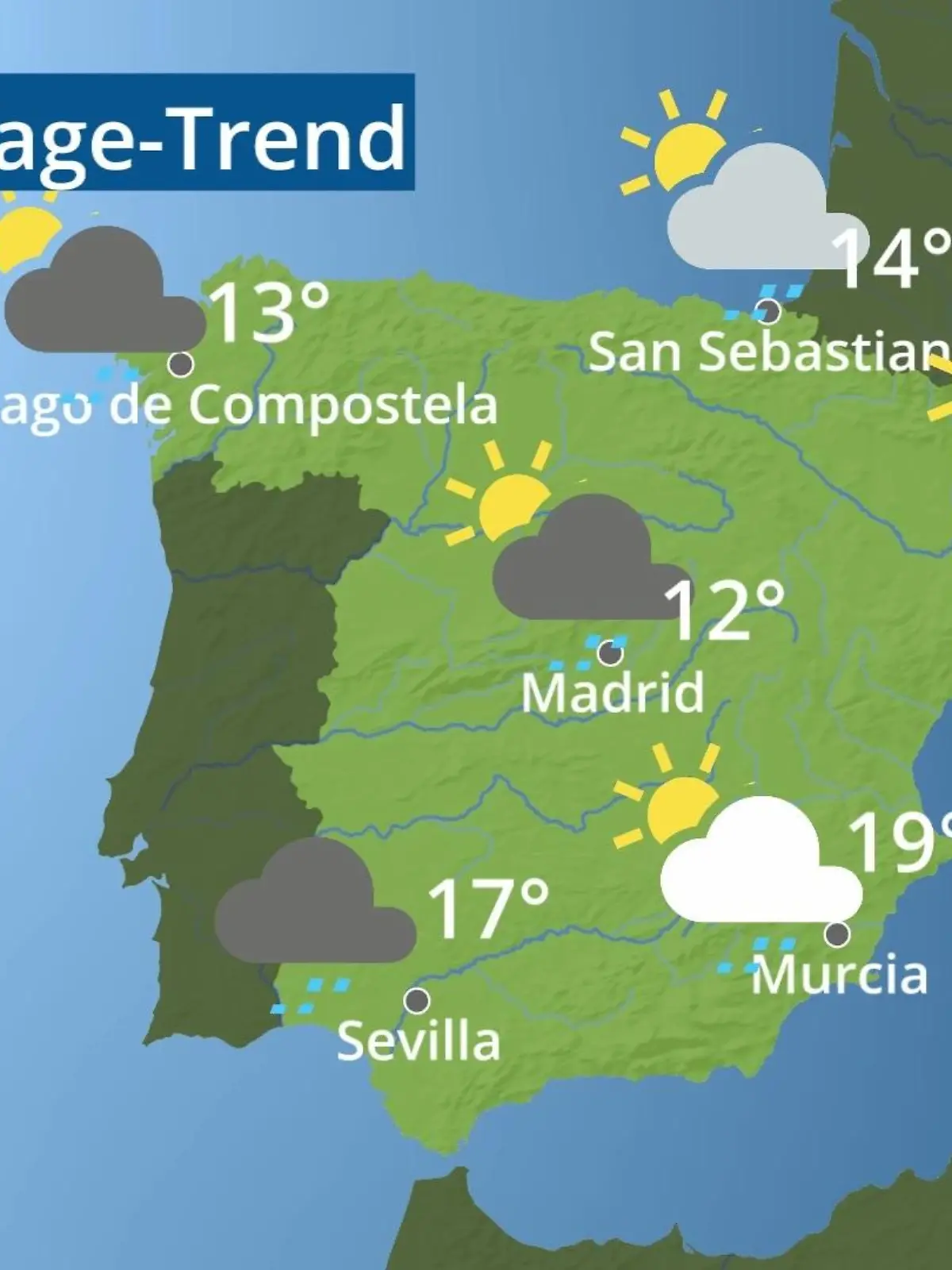 Bild zu: "Spanien: Wie wird das Wetter?"