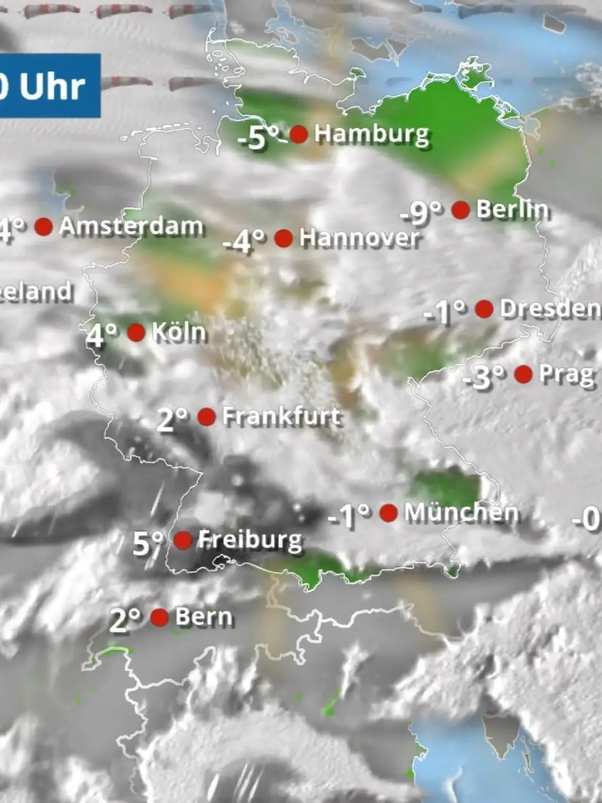 Bild zu: "Schnee, Regen, Glätte - von Westen wiederholt Niederschläge"