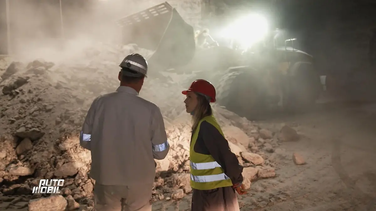 Woher kommt unser Streusalz? Anni Dunkelmann unter Tage