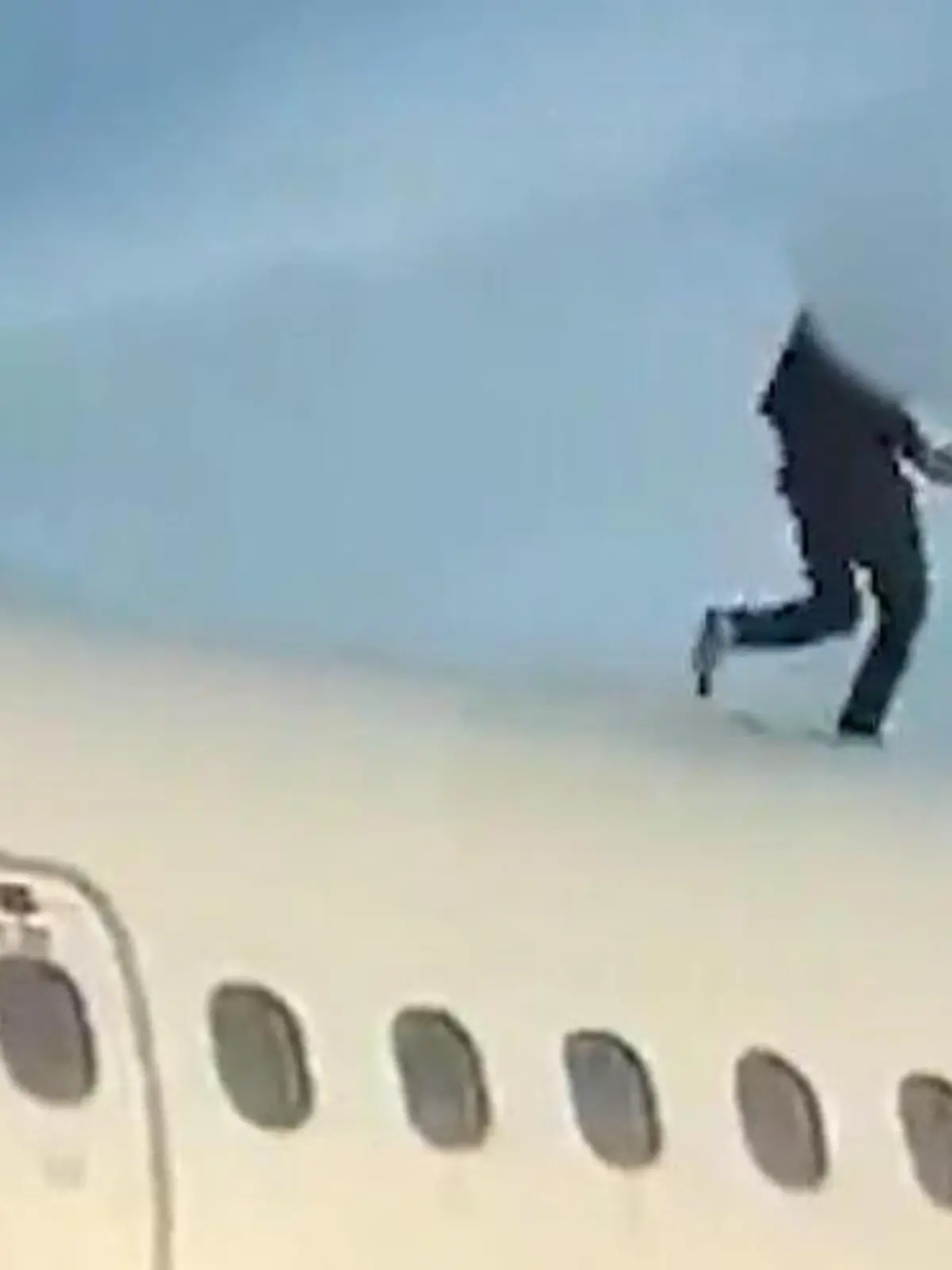 Bild zu: "Trottel-Touri turnt minutenlang auf Flugzeug herum – dann greift die Polizei ein"