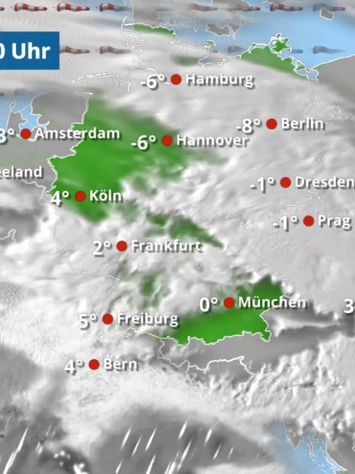 Bild zu: "Von Südwesten neue Niederschläge - erst Regen, dann Glätte und Schnee"