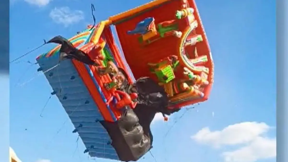 Hüpfburg hebt ab! Windböe sorgt für Jahrmarkt-Schreck – zwei Kinder verletzt Lebensgefahr in Laos