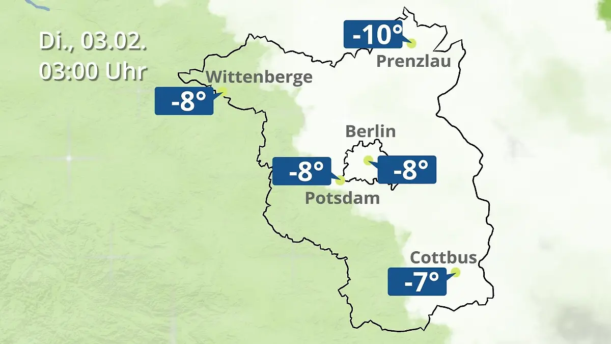 Berlin und Brandenburg: Wie wird das Wetter? Regen- und Wolkenfilm für Potsdam, Cottbus und Wittenberge