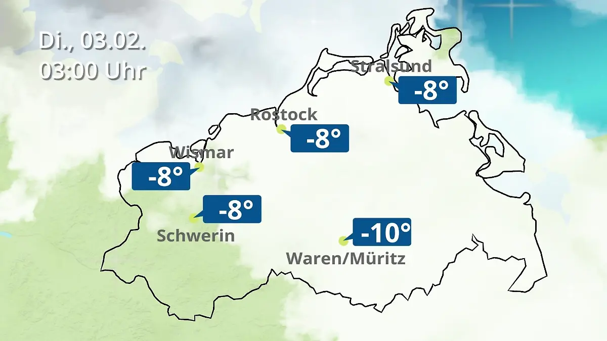 Mecklenburg-Vorpommern: Wie wird das Wetter? Regen- und Wolkenfilm für Rostock, Rügen und die Ostseeküste