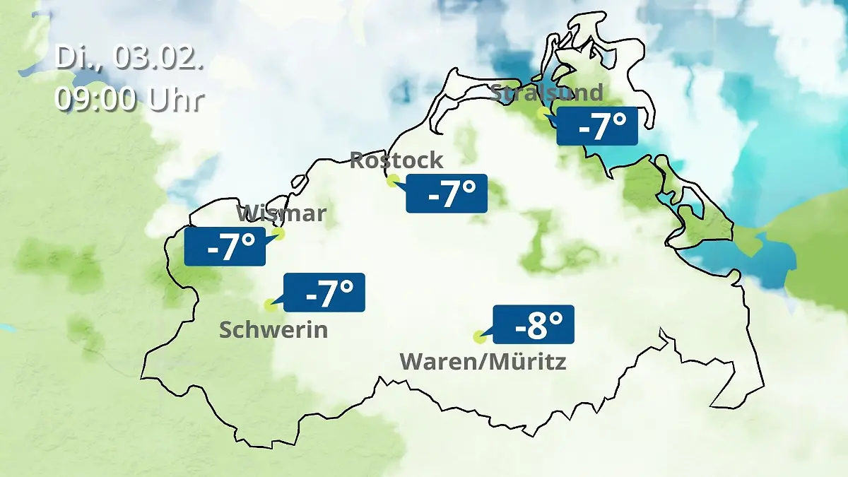 Mecklenburg-Vorpommern: Wie wird das Wetter? Regen- und Wolkenfilm für Rostock, Rügen und die Ostseeküste