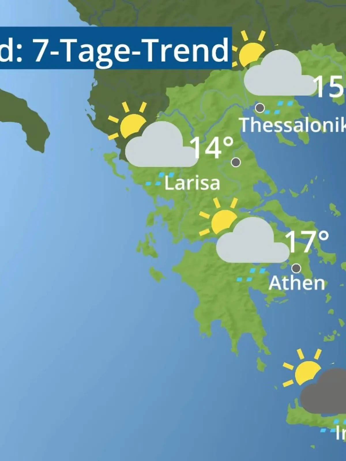 Bild zu: "Griechenland: Wie wird das Wetter?"