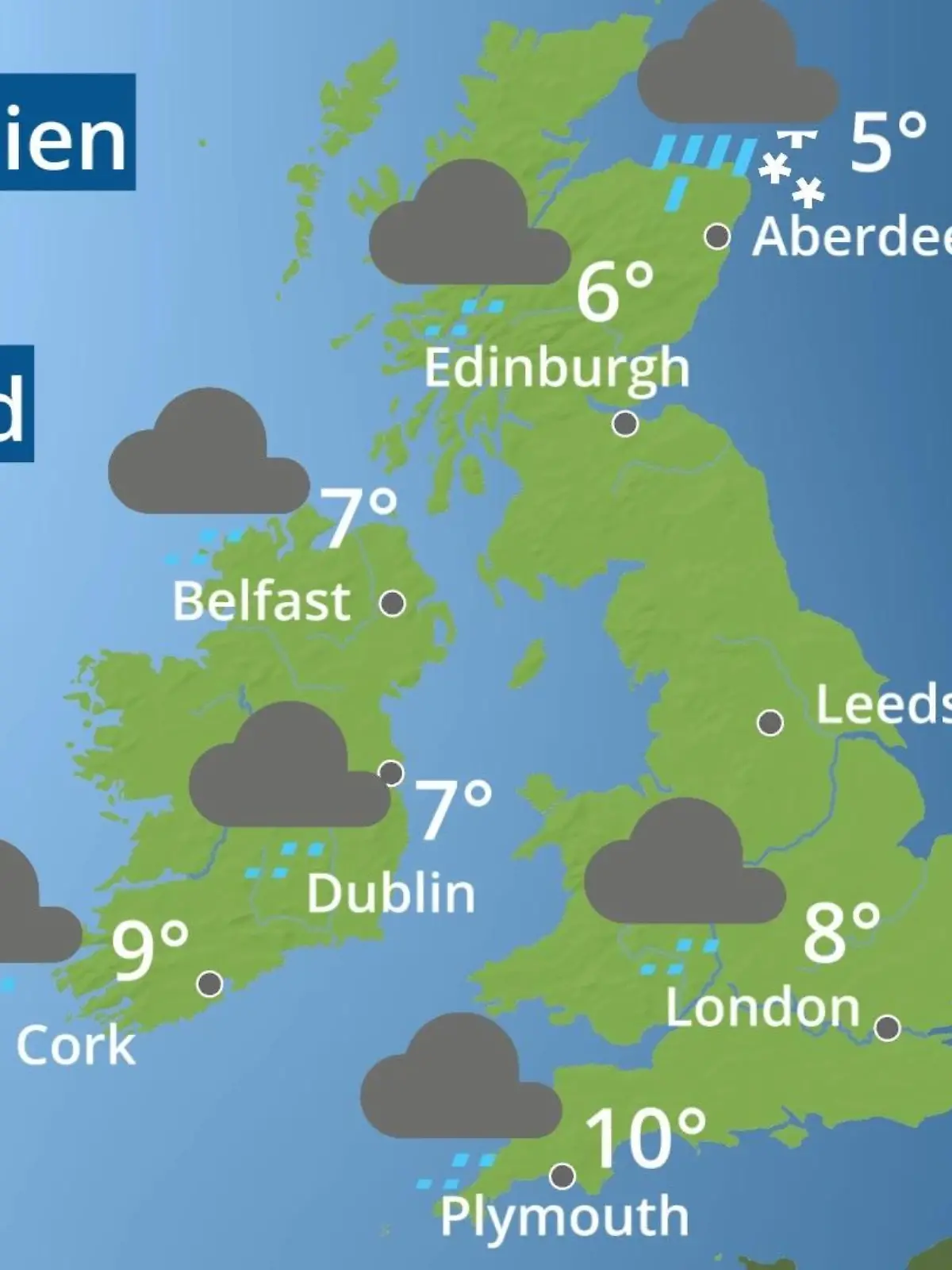 Bild zu: "England, Schottland, Wales: Wie wird das Wetter?"