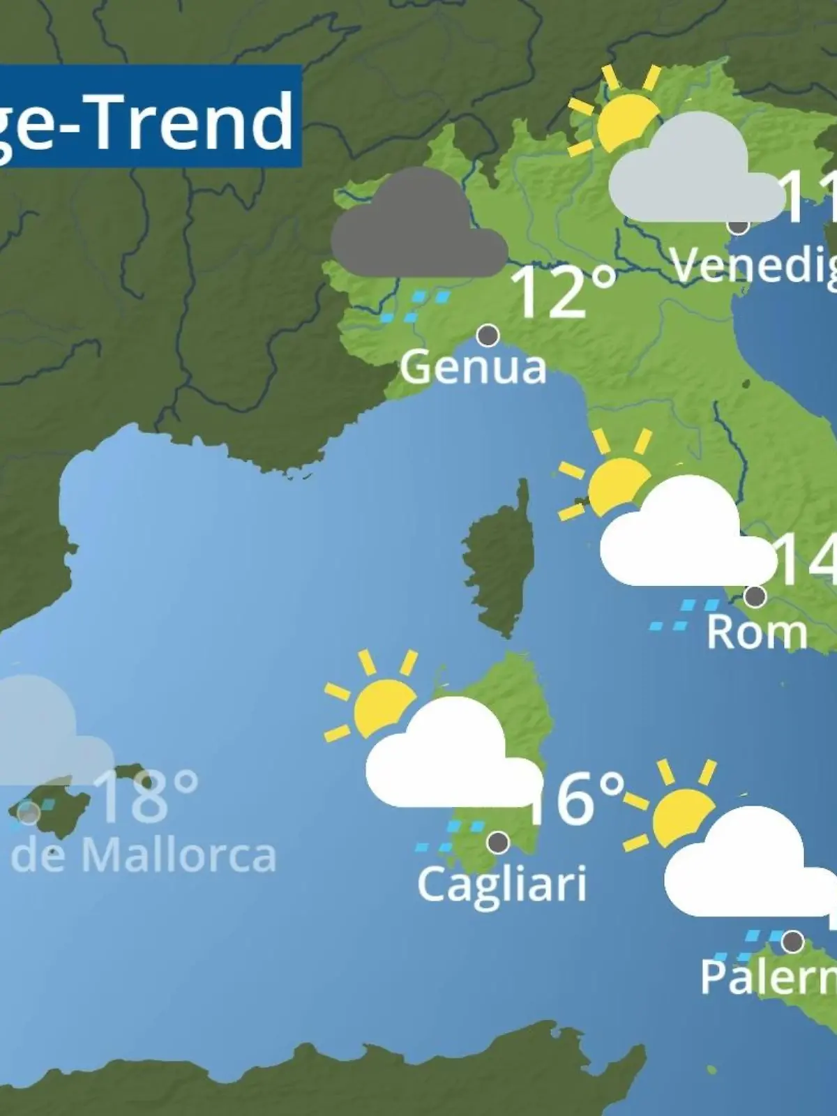 Bild zu: "Italien: Wie wird das Wetter?"