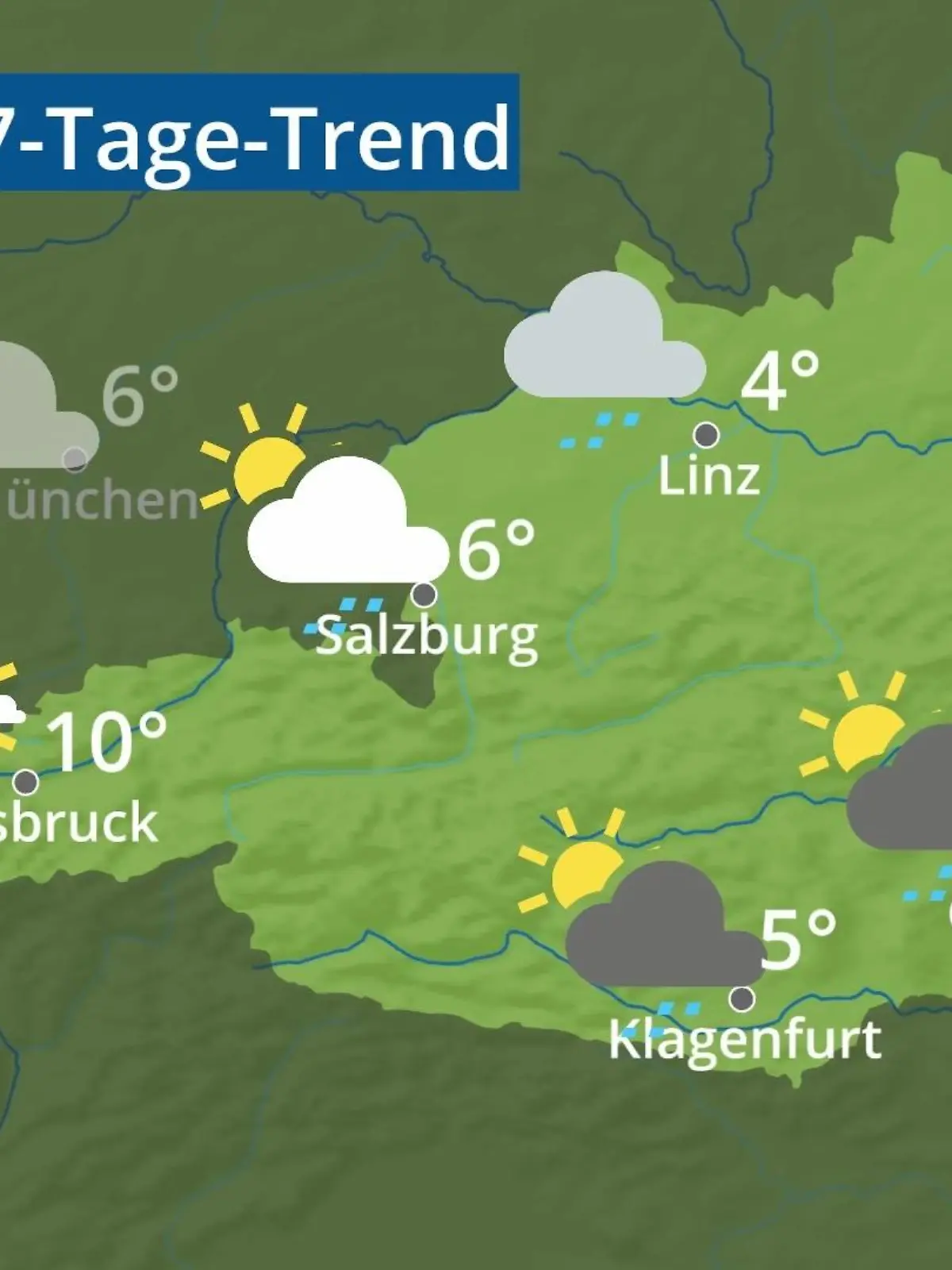 Bild zu: "Österreich: Wie wird das Wetter?"