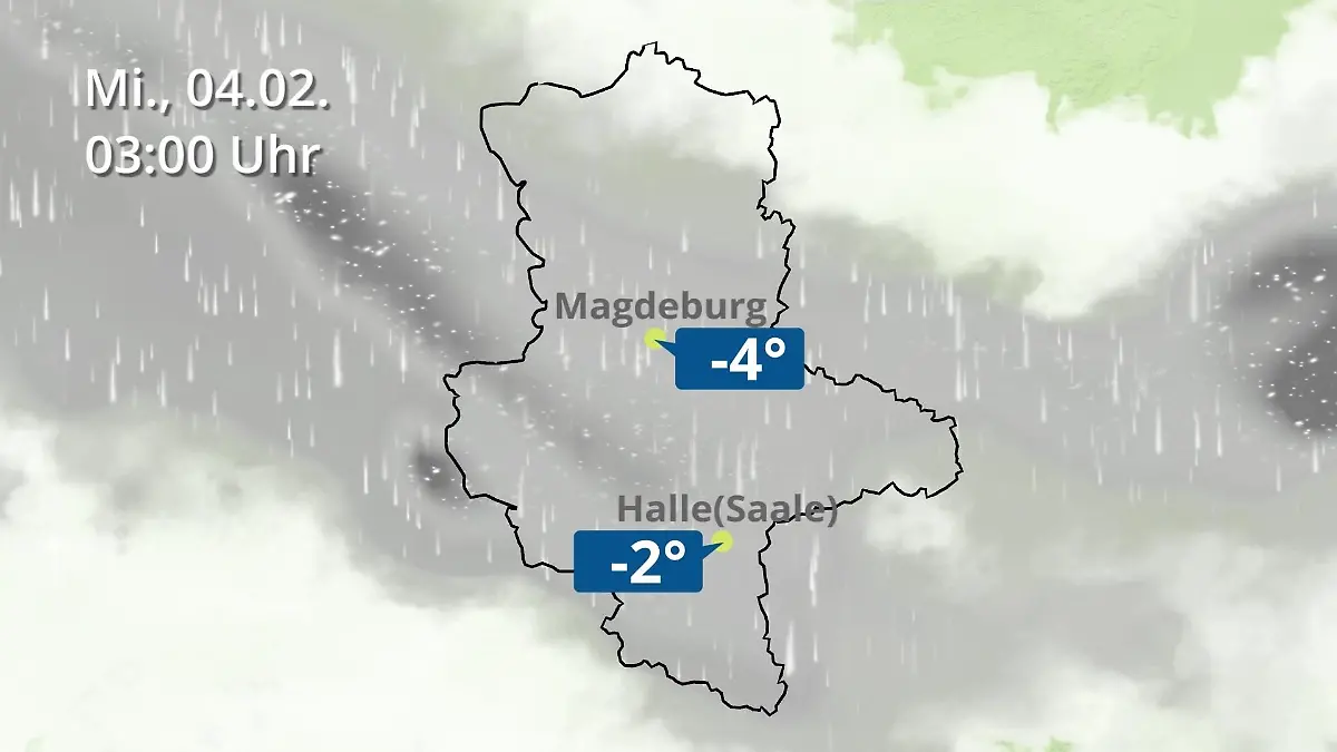 Sachsen-Anhalt: Wie wird das Wetter? Regen und Wolkenfilm für Halle und Magdeburg
