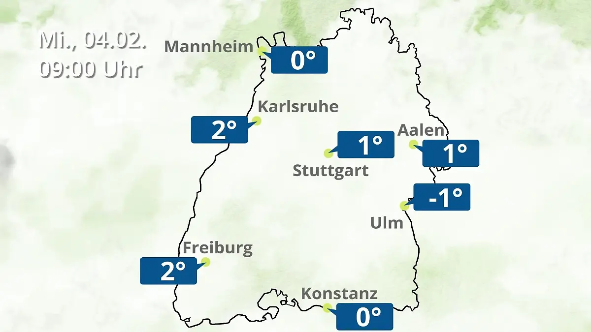 Baden-Württemberg: Wie wird das Wetter? Regen- und Wolkenfilm für Stuttgart, Mannheim und Karlsruhe