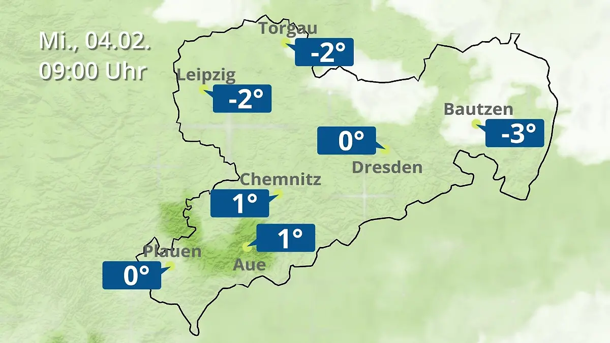 Sachsen: Wie wird das Wetter? Regen- und Wolkenfilm für Chemnitz, Dresden und Leipzig