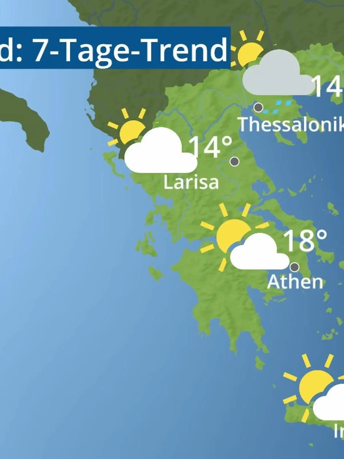 Bild zu: "Griechenland: Wie wird das Wetter?"