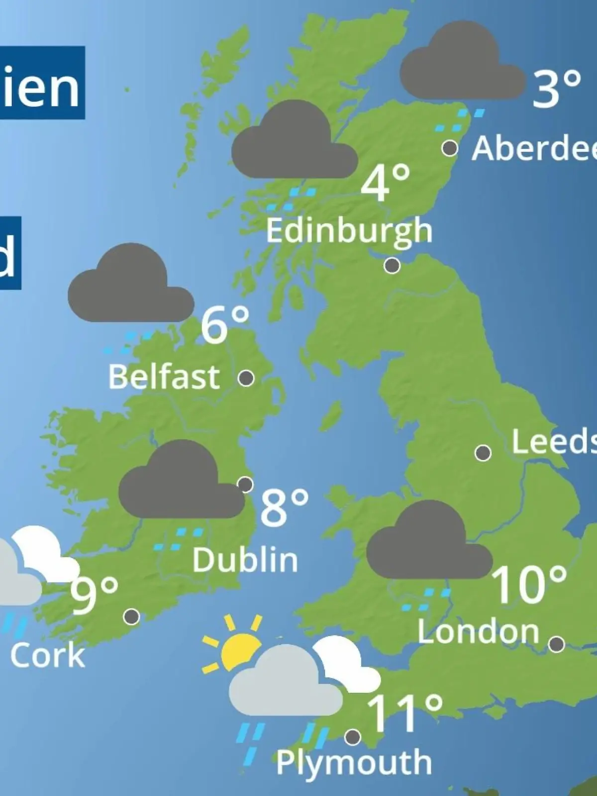Bild zu: "England, Schottland, Wales: Wie wird das Wetter?"
