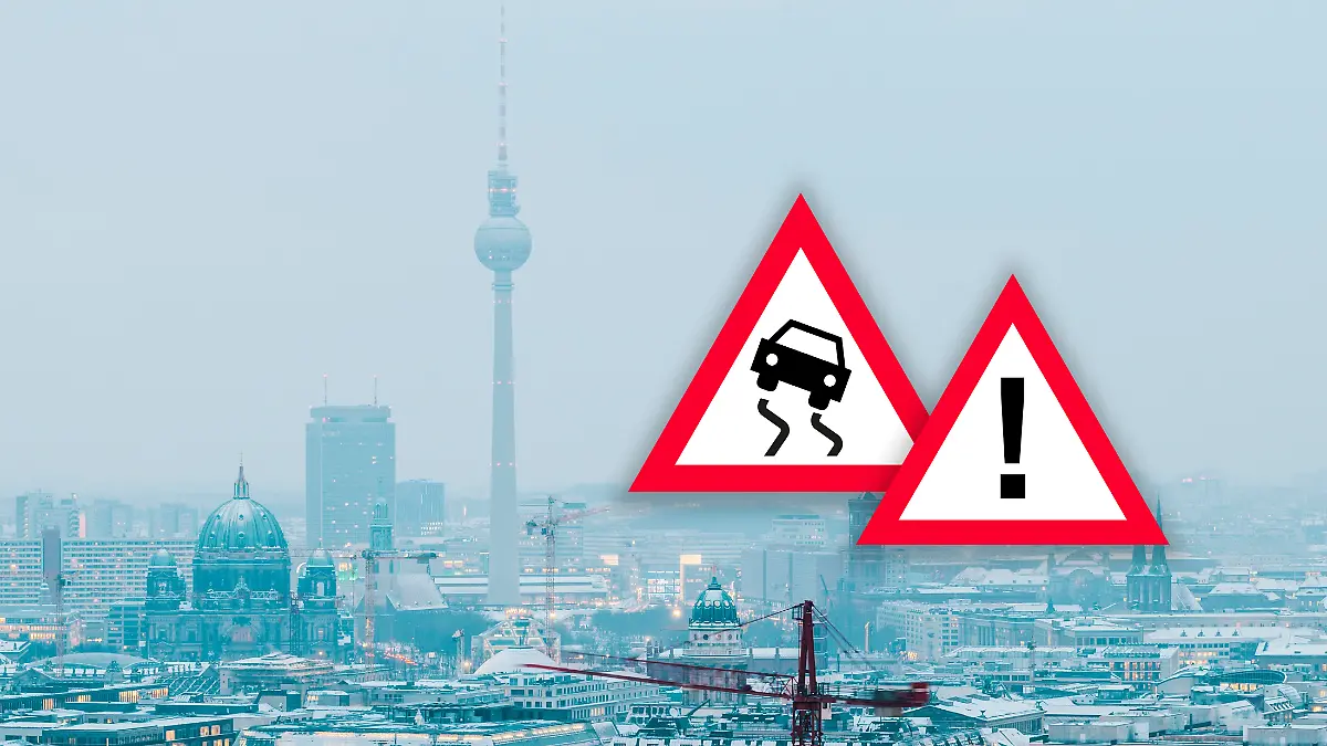 In Berlin droht Glatteis durch gefrierenden Regen
