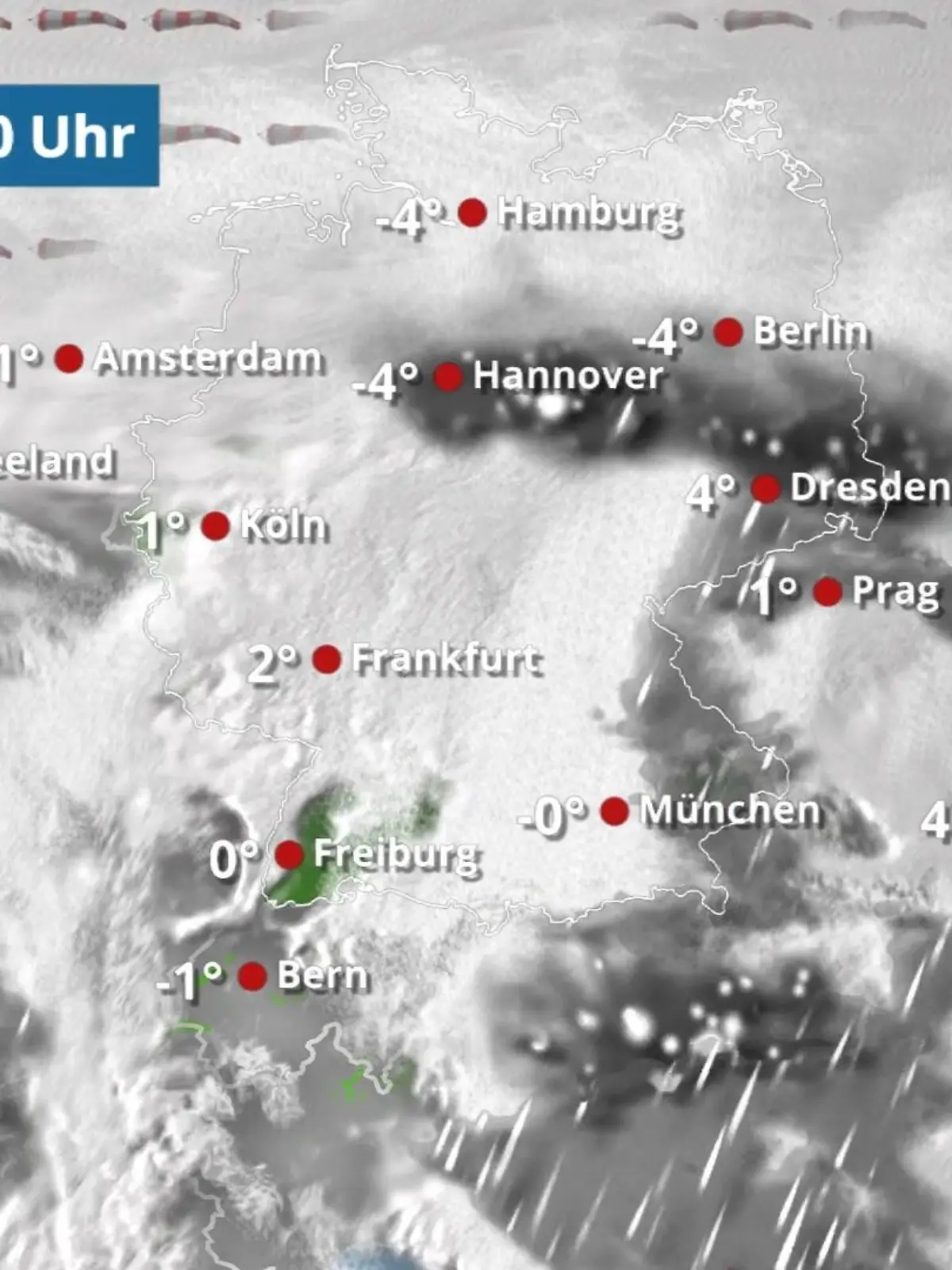 Bild zu: "Bewölkt mit Regen und Schnee"