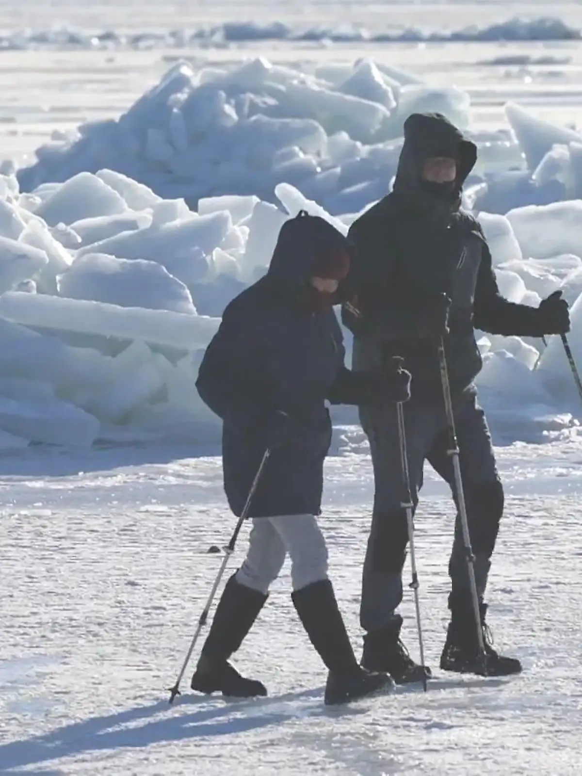 Bild zu: "Überall Eisschollen! Ostsee gleicht der Arktis"
