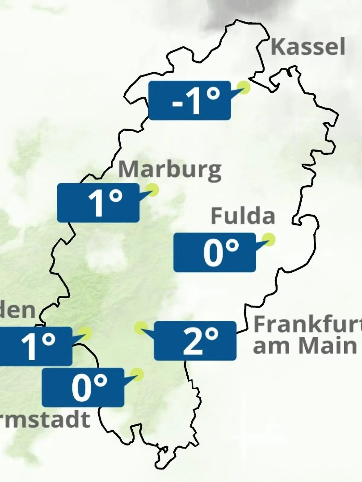 Bild zu: "Hessen: Wie wird das Wetter?"