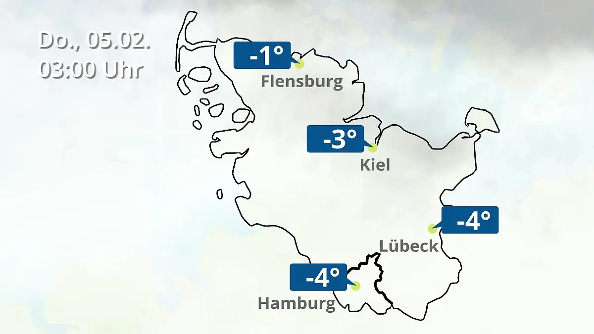 Hamburg, Schleswig-Holstein: Wie wird das Wetter? Regen- und Wolkenfilm für die Nordsee- und Ostseeküste