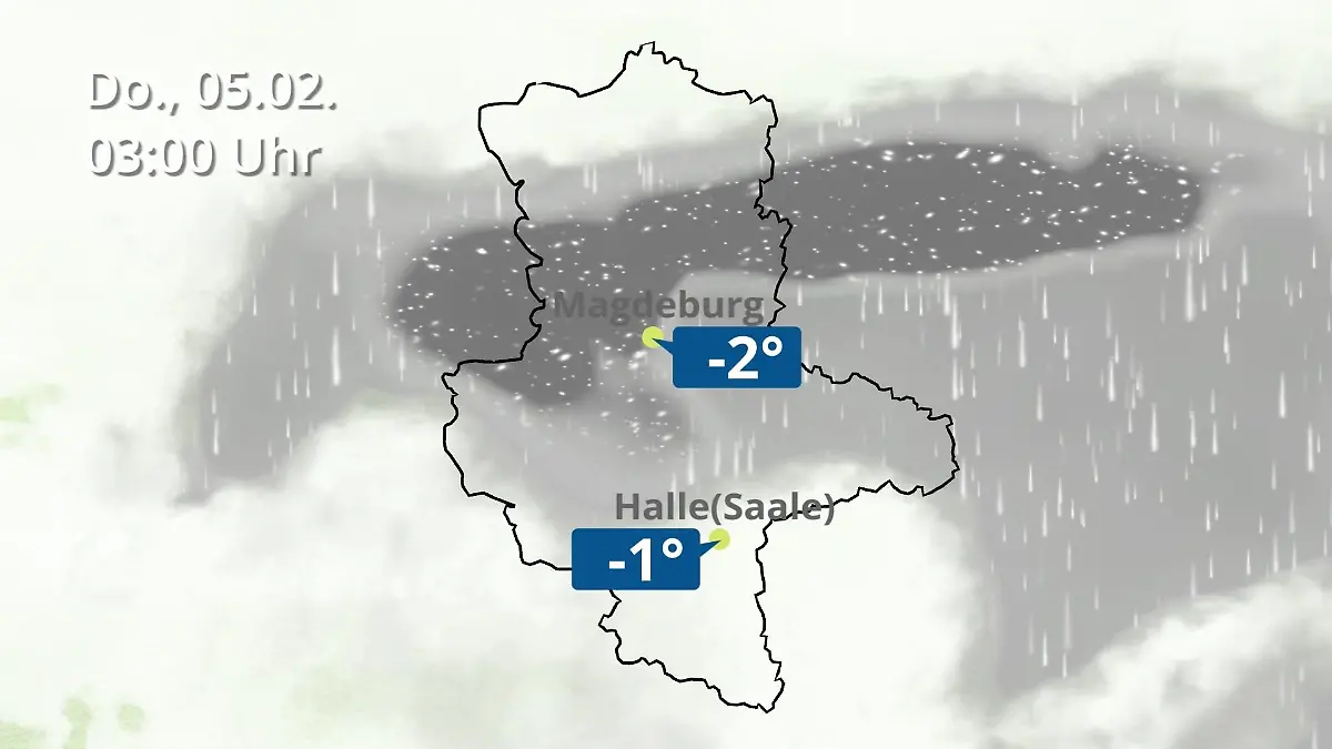 Sachsen-Anhalt: Wie wird das Wetter? Regen und Wolkenfilm für Halle und Magdeburg