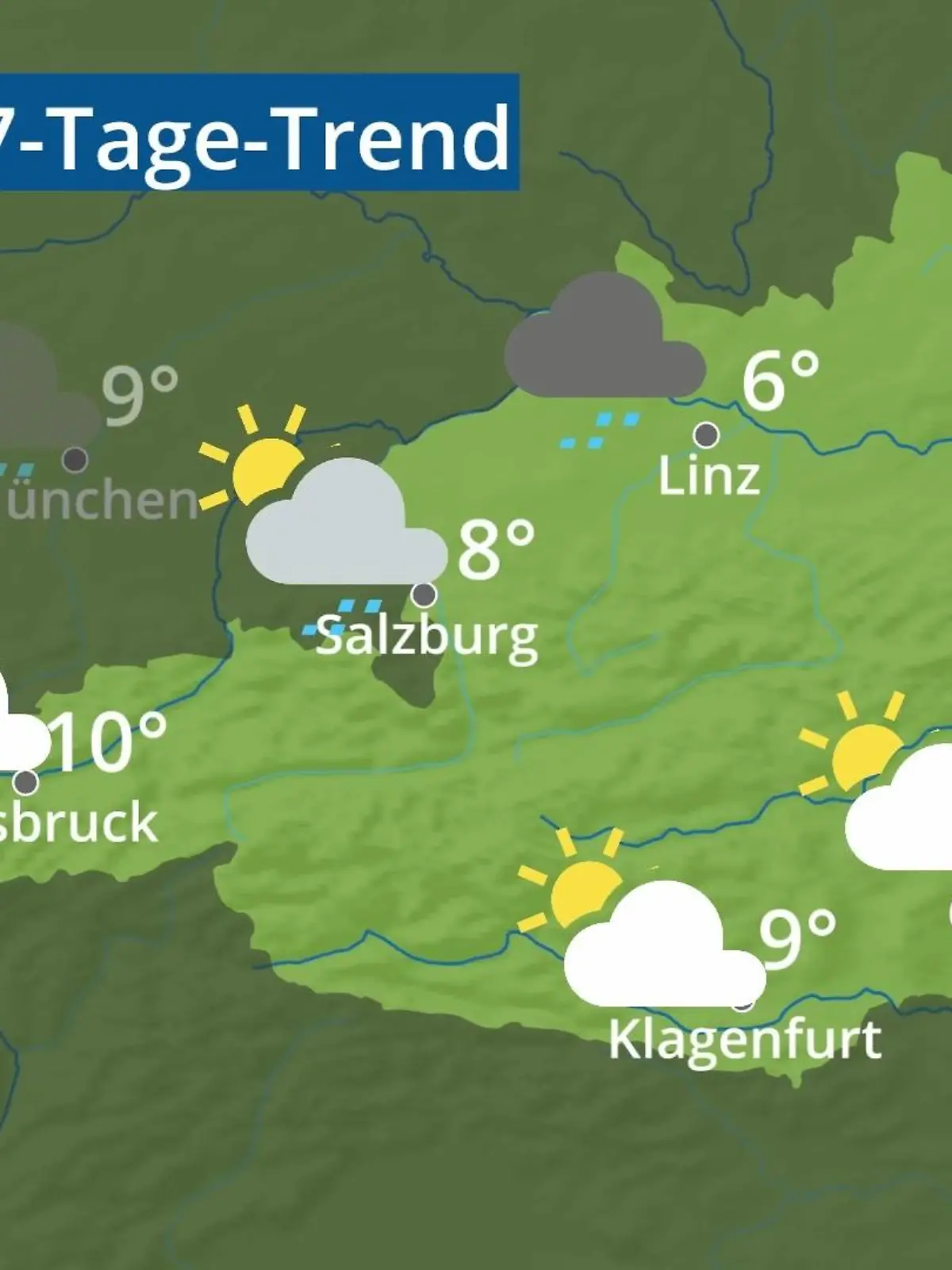 Bild zu: "Österreich: Wie wird das Wetter?"