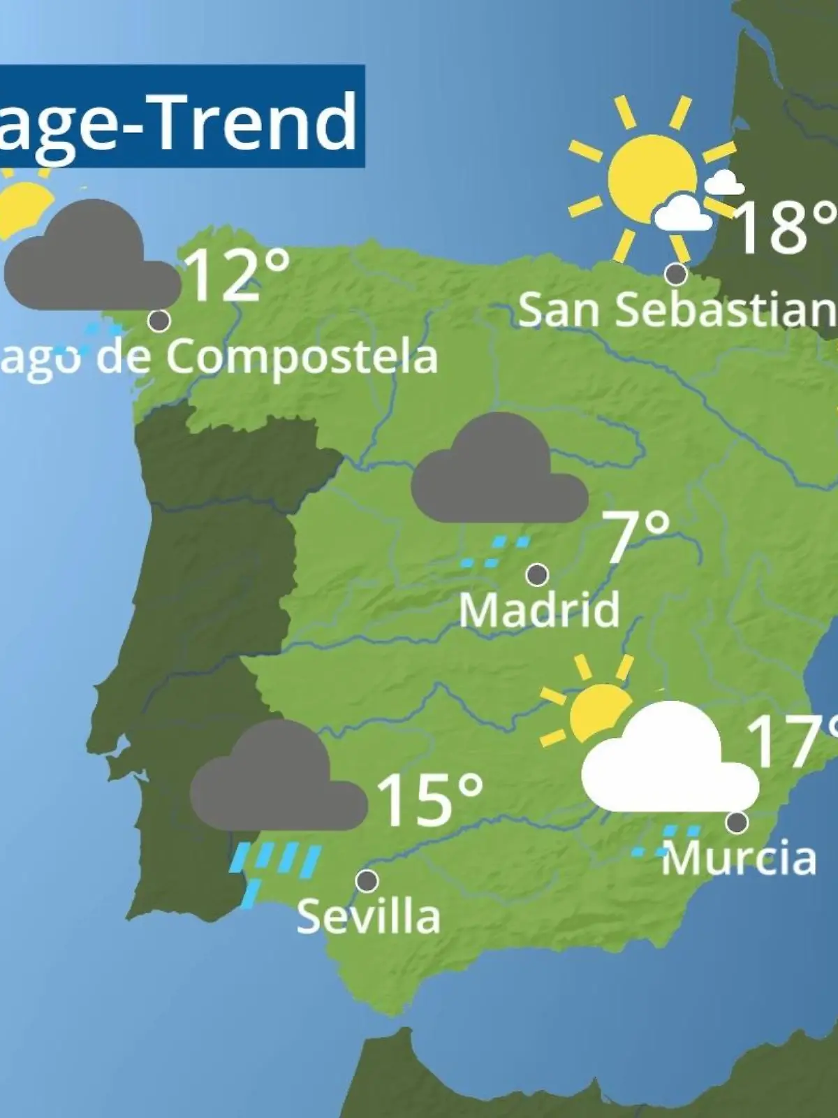 Bild zu: "Spanien: Wie wird das Wetter?"