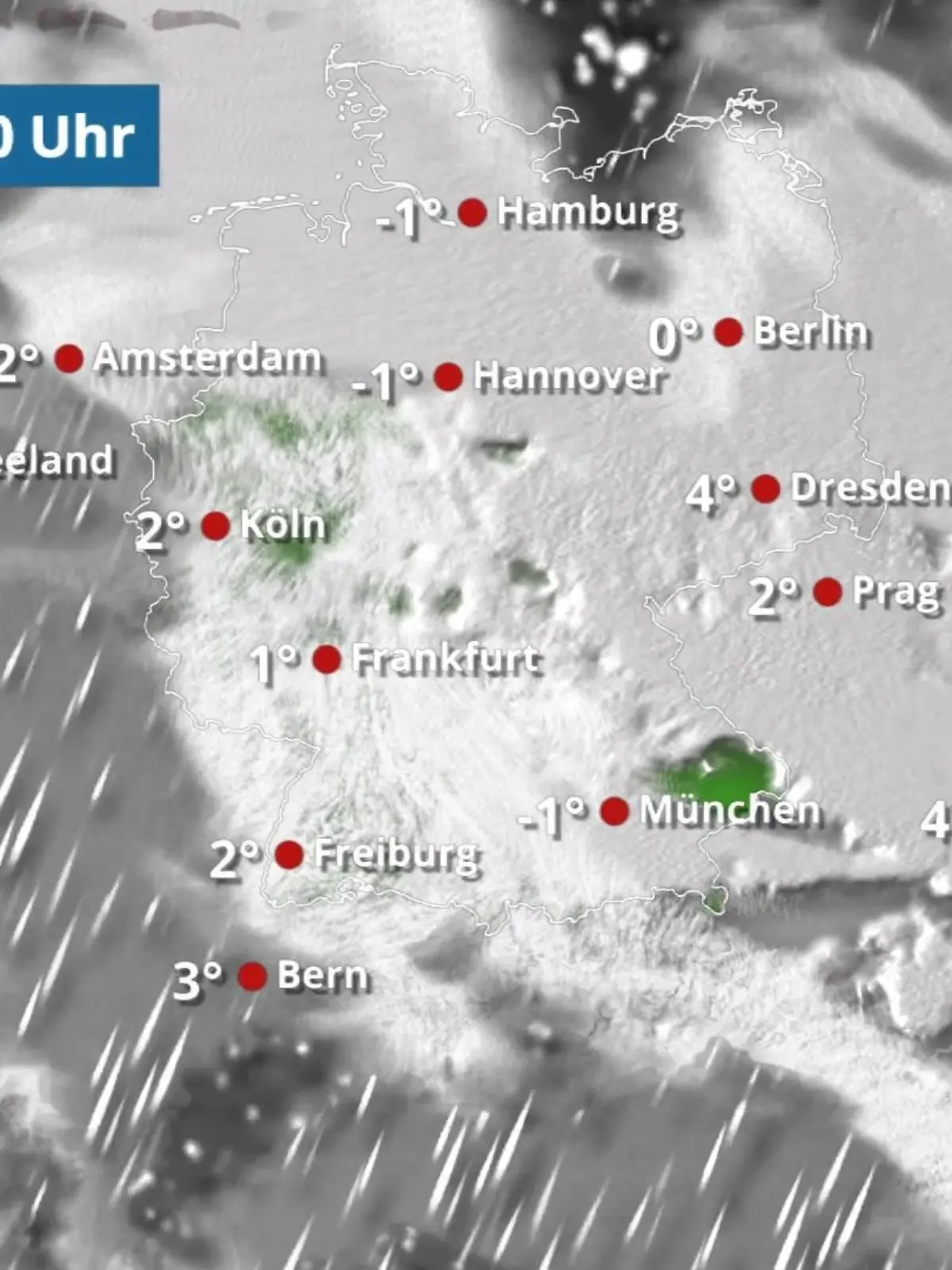 Bild zu: "Ein paar Wolkenlücken nur im Süden und Westen"