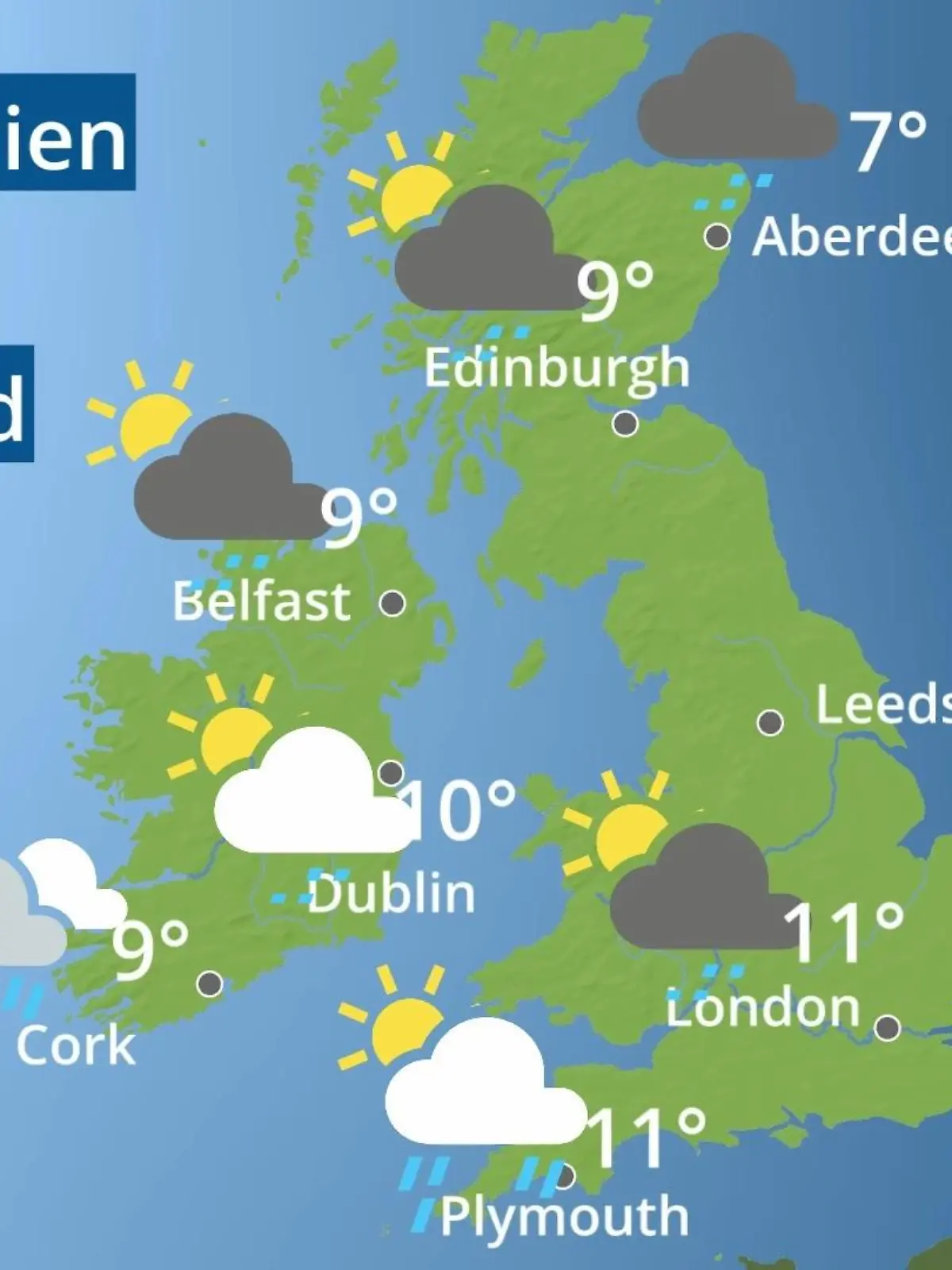 Bild zu: "England, Schottland, Wales: Wie wird das Wetter?"