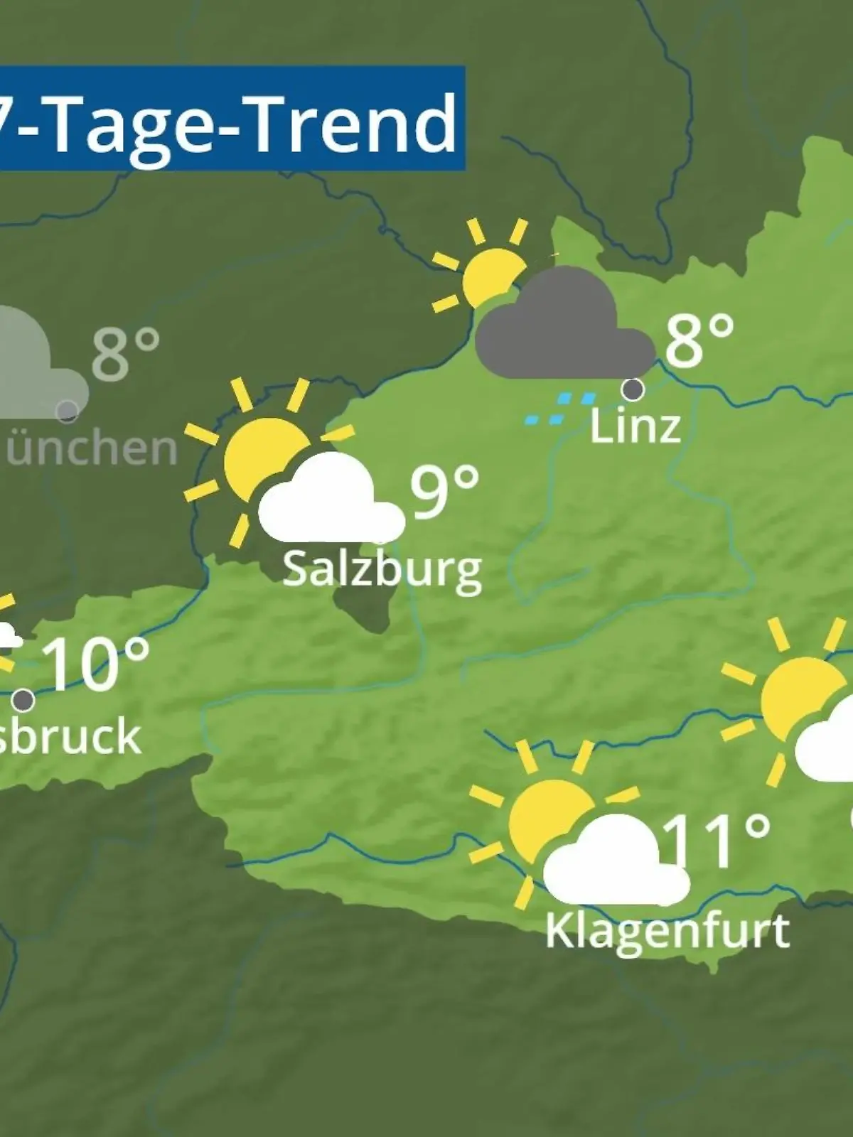 Bild zu: "Österreich: Wie wird das Wetter?"