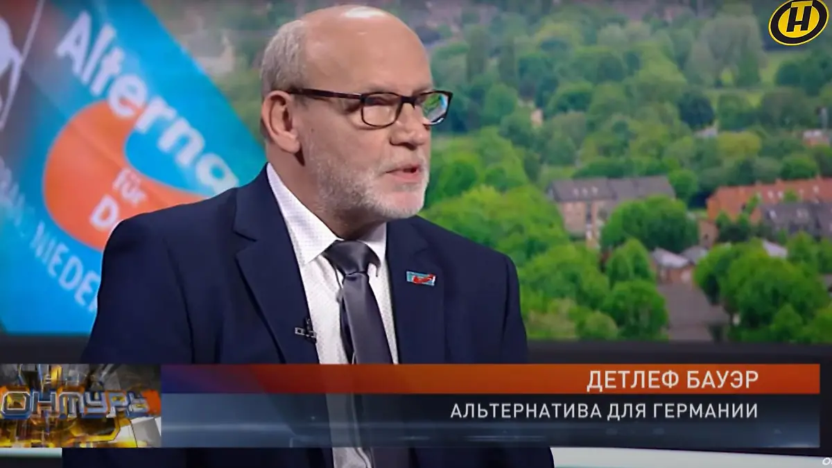 Belarus: AfD-Politiker Detlef Bauer plaudert in Lukaschenkos Propaganda-TV