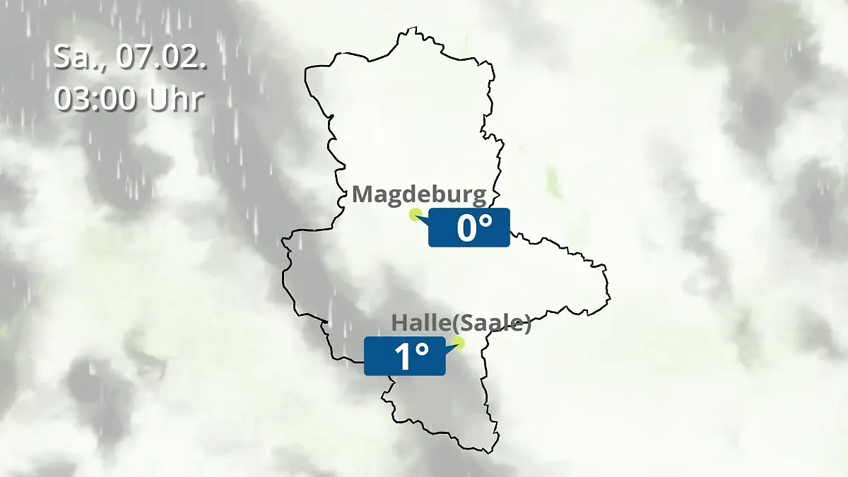 Sachsen-Anhalt: Wie wird das Wetter? Regen und Wolkenfilm für Halle und Magdeburg