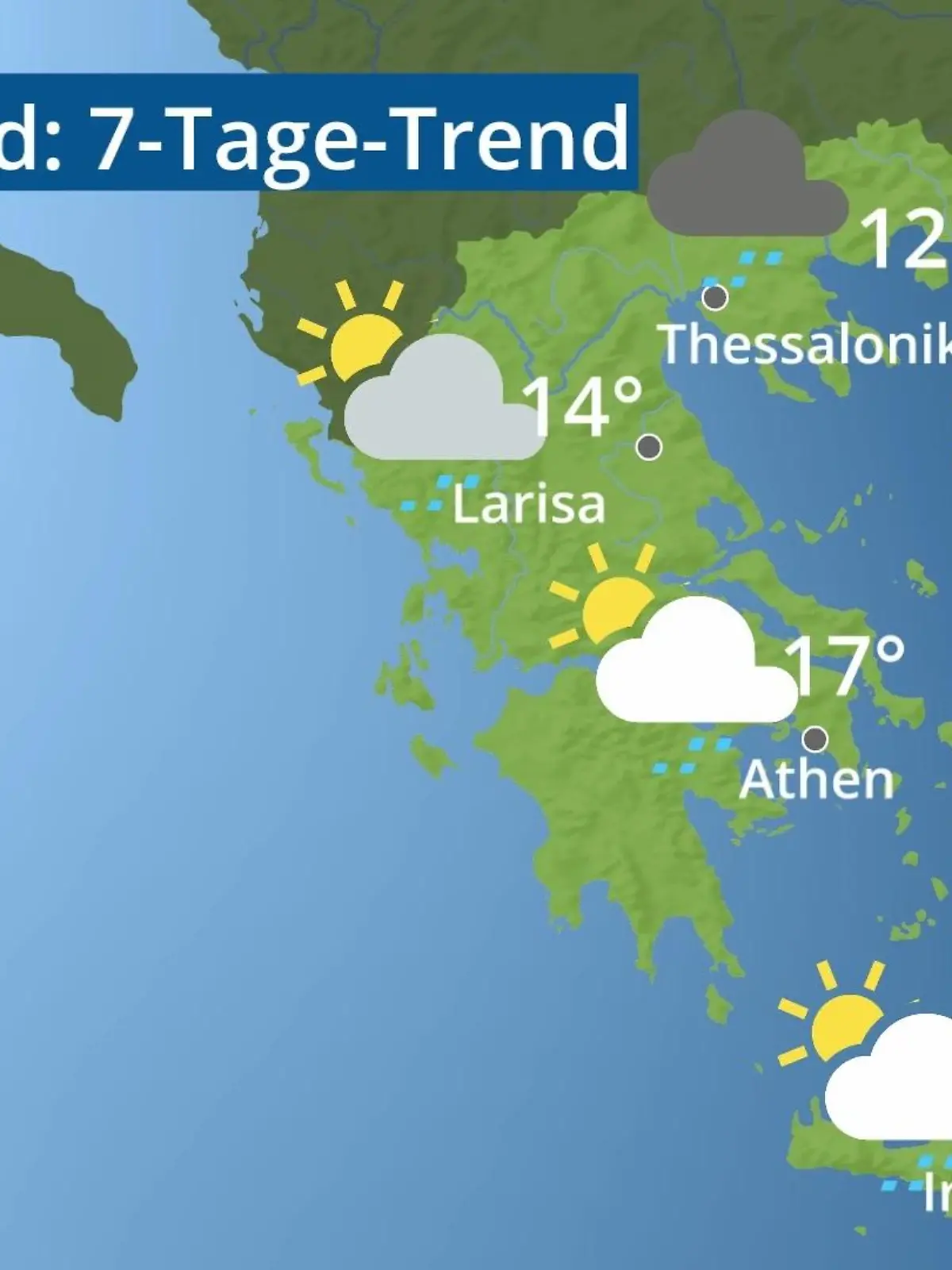 Bild zu: "Griechenland: Wie wird das Wetter?"