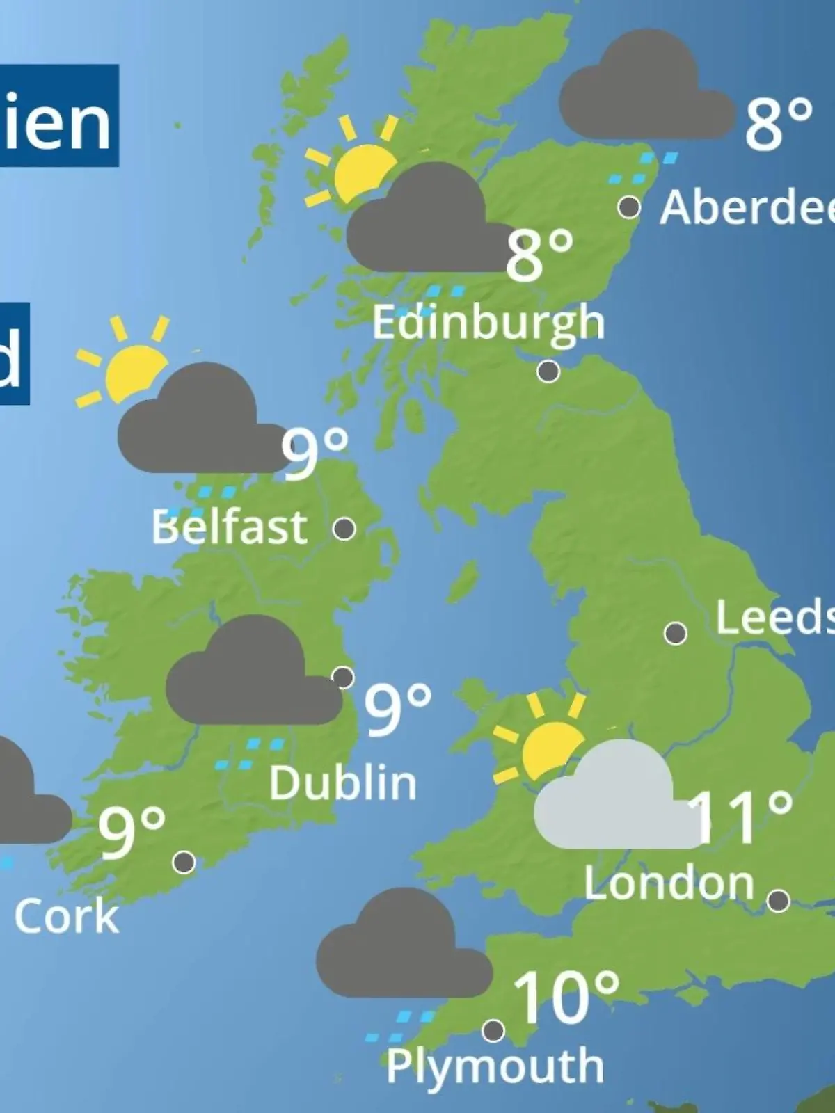 Bild zu: "England, Schottland, Wales: Wie wird das Wetter?"
