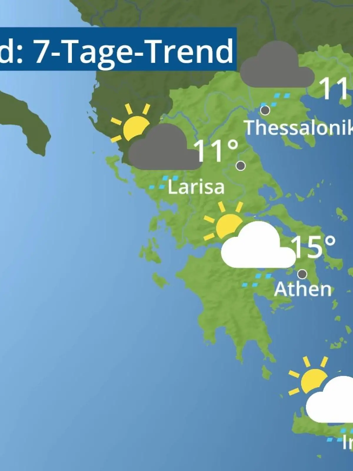 Bild zu: "Griechenland: Wie wird das Wetter?"