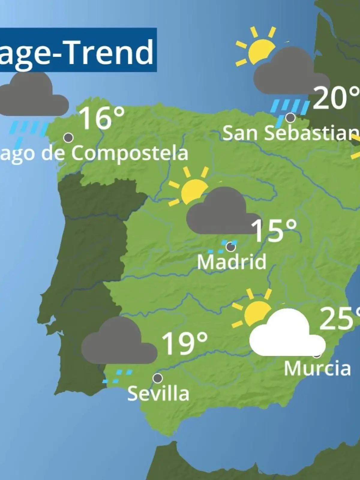 Bild zu: "Spanien: Wie wird das Wetter?"