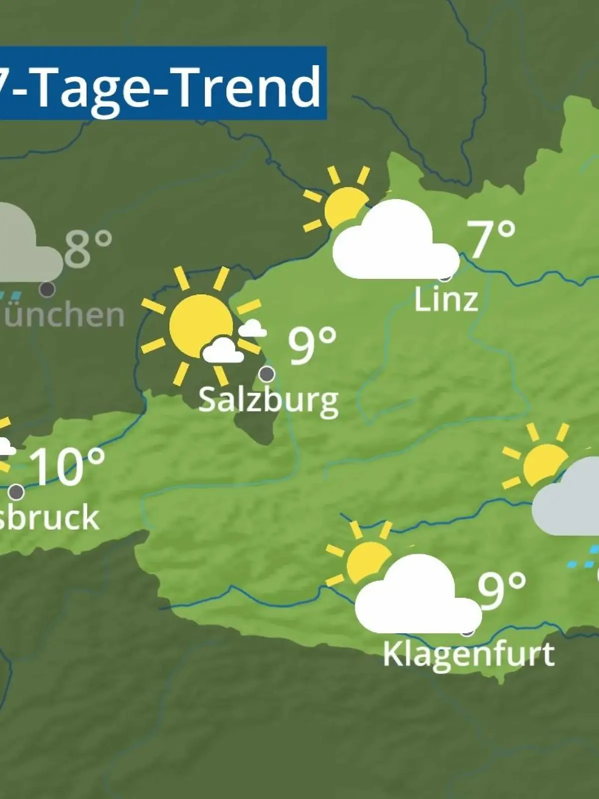 Bild zu: "Österreich: Wie wird das Wetter?"
