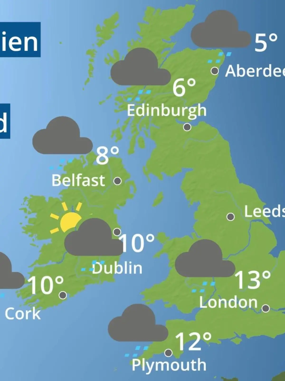 Bild zu: "England, Schottland, Wales: Wie wird das Wetter?"