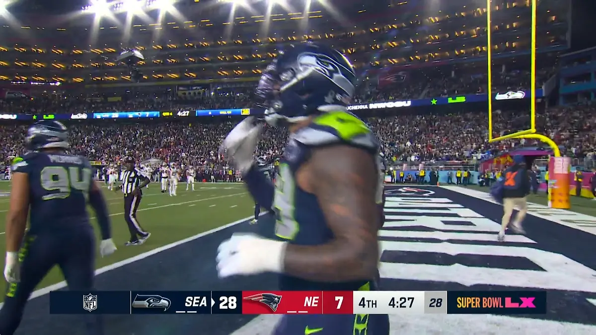 Sensations-Touchdown bringt Seahawks auf die Siegerstraße Super Bowl 2026