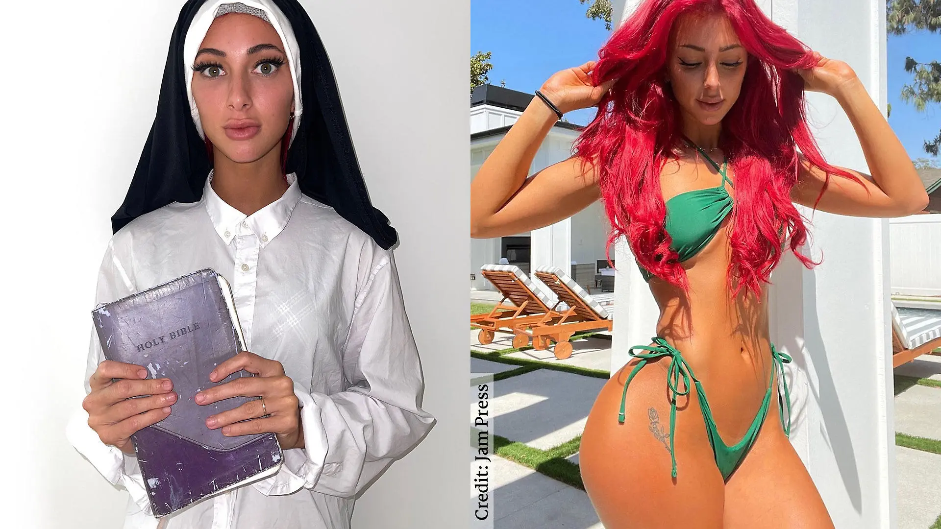 Nala Ray: Die Pastorentochter verdient ihr Geld mit sündigen Fotos.