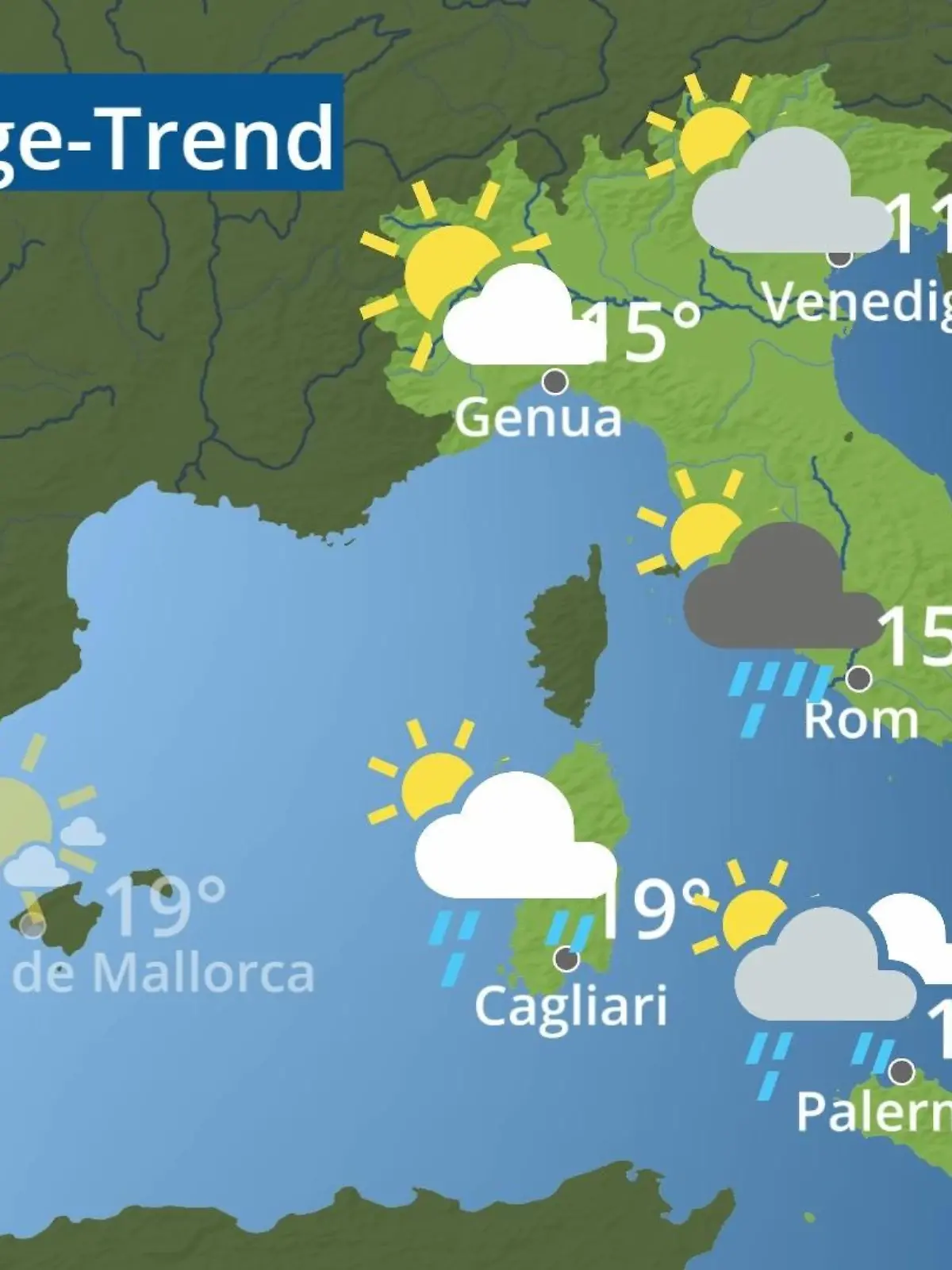 Bild zu: "Italien: Wie wird das Wetter?"