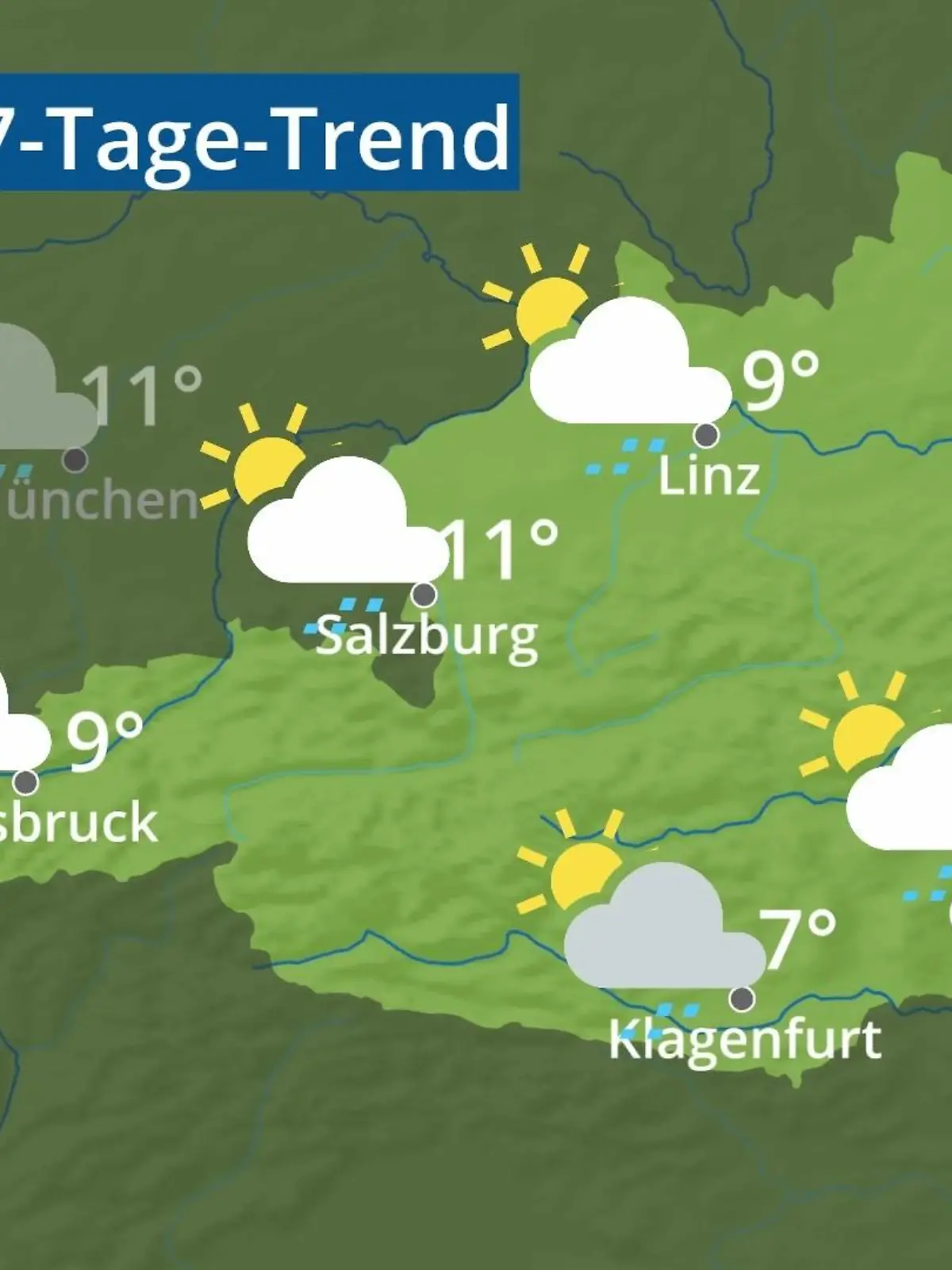 Bild zu: "Österreich: Wie wird das Wetter?"