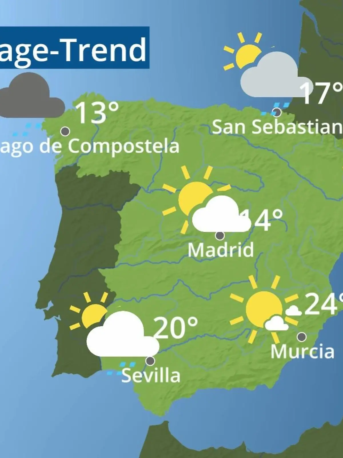 Bild zu: "Spanien: Wie wird das Wetter?"