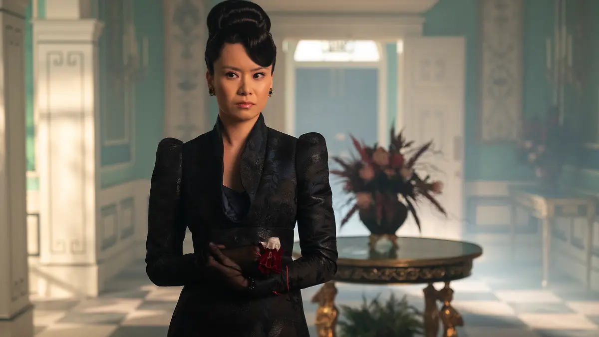 Katie Leung in „Bridgerton” als Araminta Gun 