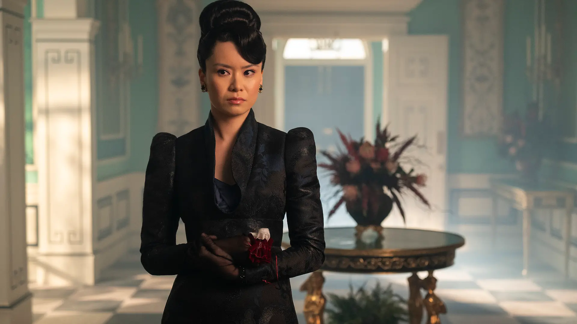 Katie Leung in „Bridgerton” als Araminta Gun 