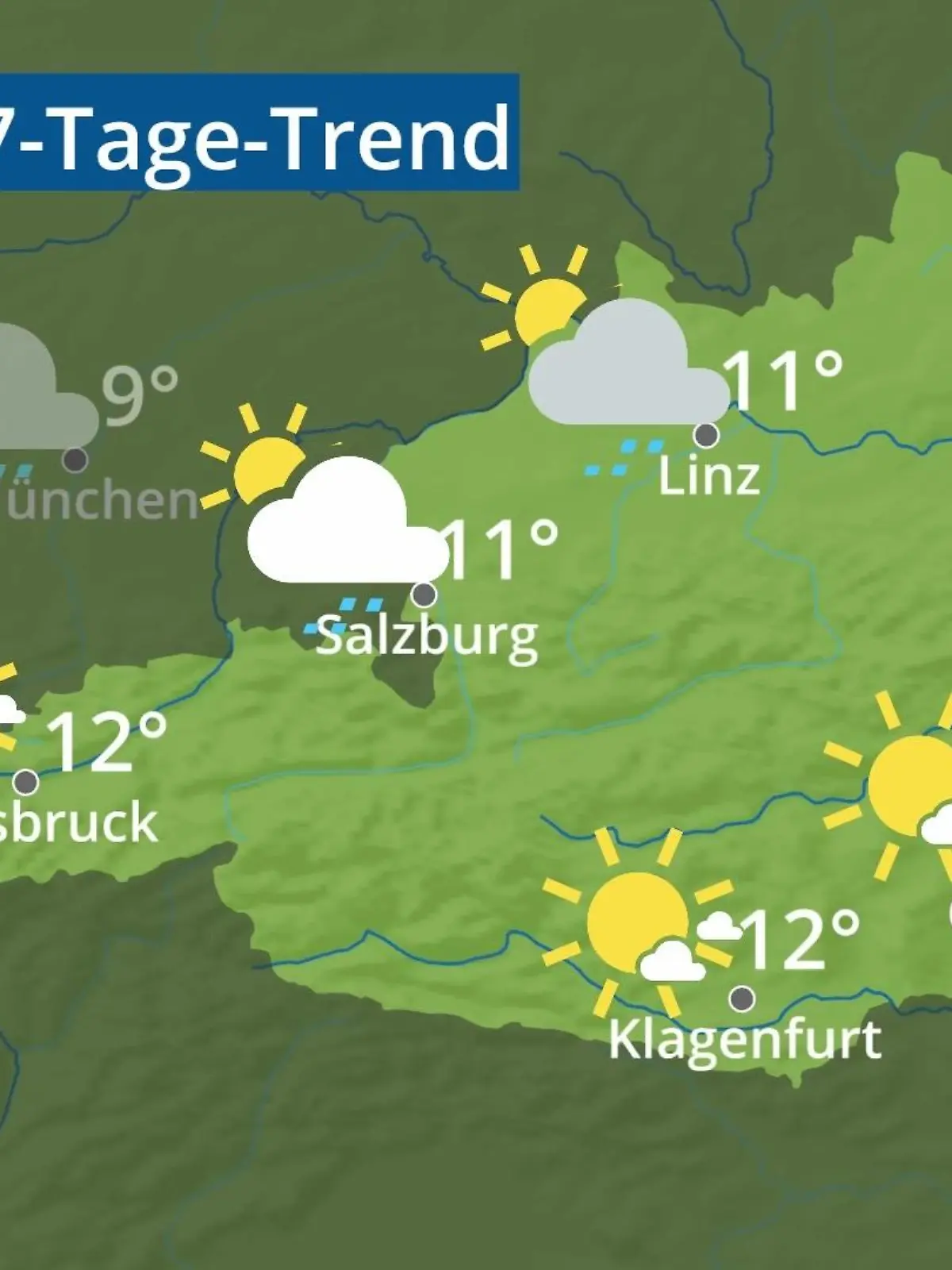 Bild zu: "Österreich: Wie wird das Wetter?"