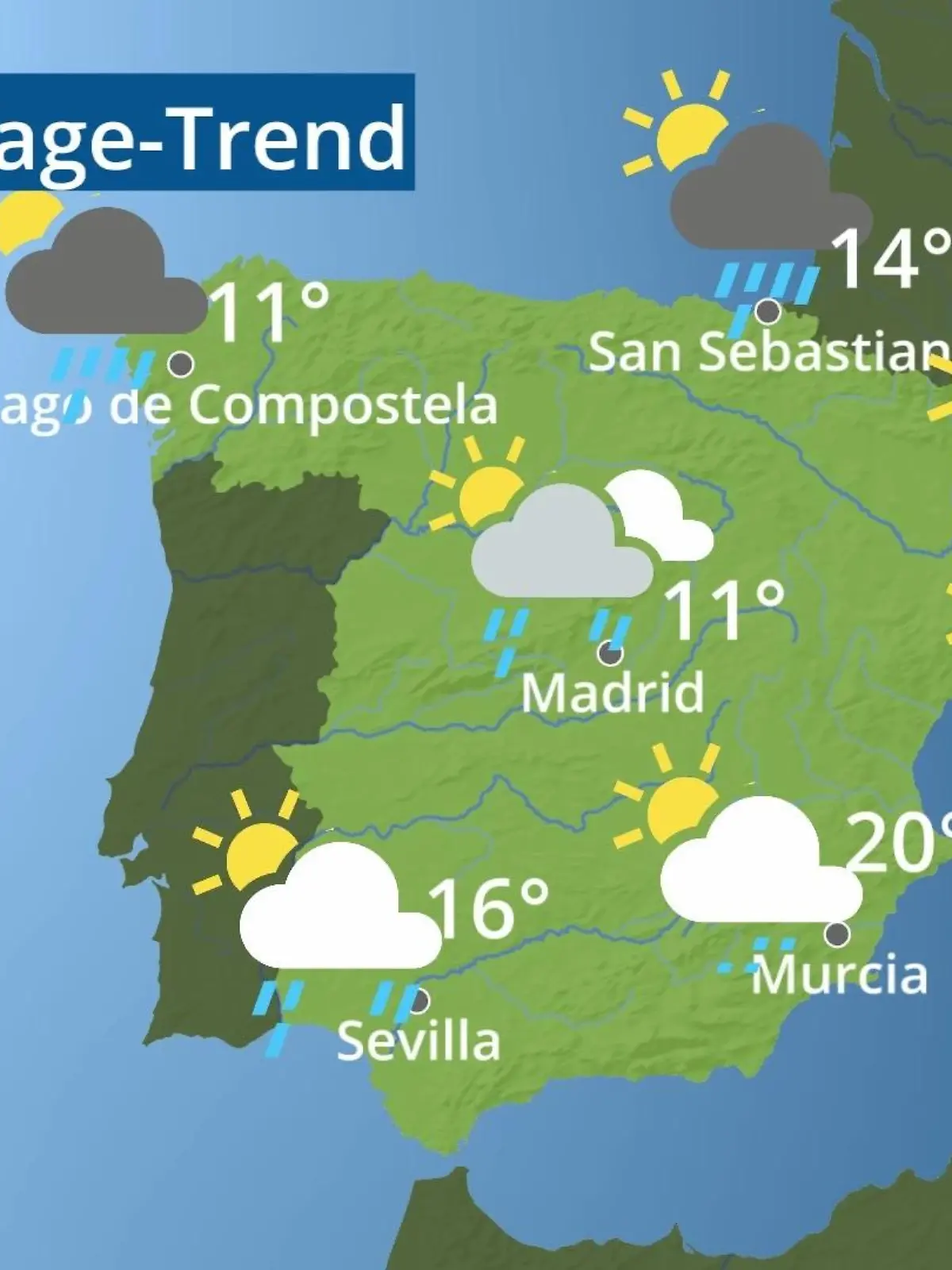 Bild zu: "Spanien: Wie wird das Wetter?"