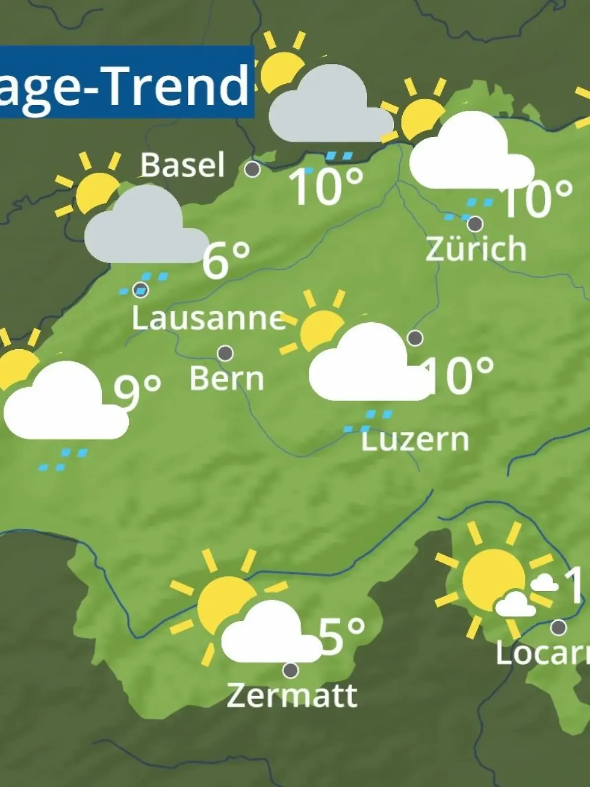 Bild zu: "Schweiz: Wie wird das Wetter?"