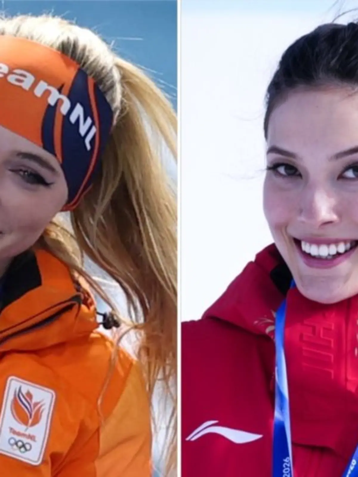 Jutta Leerdam (li.) und Eileen Gu mischen Olympia auf