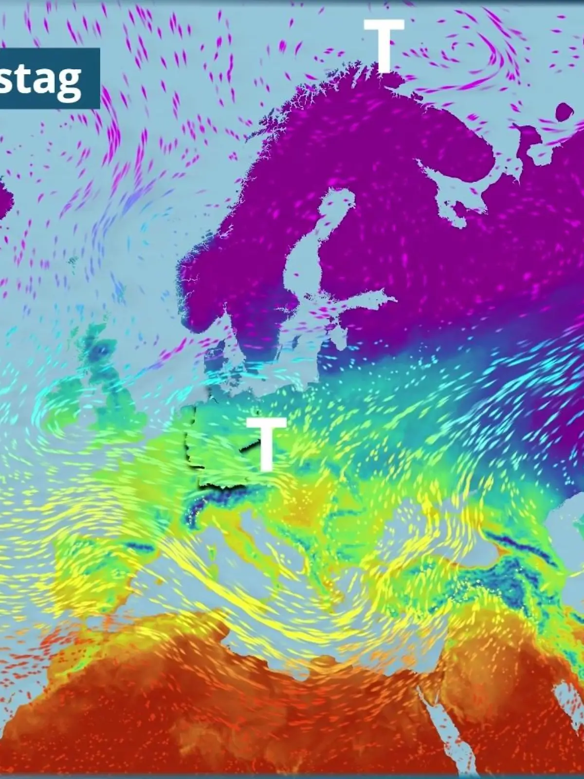 Bild zu: "Tiefdruck zieht über Deutschland"